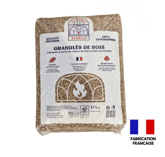 Arédien Holzpellets ENplus – 100 % Kastanienholz