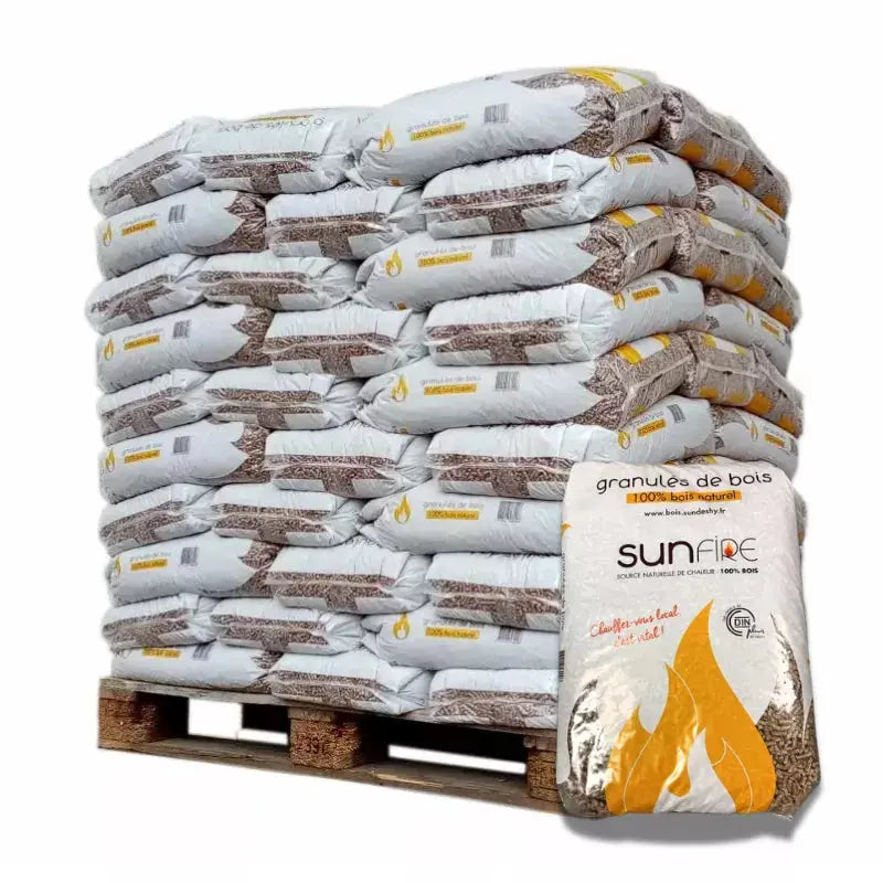 SUN FIRE Holzpellets NF – Palette 70 Säcke à 15 kg