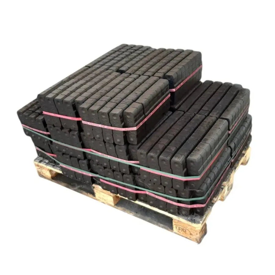 Braunkohlebriketts – 500 kg Halbpalette – 20 Säcke à 25 kg