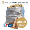 Brennholz 40 cm – Bündel auf Palette – 1,3 m³ – Extra trocken