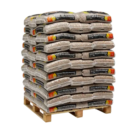 Gruchy Premium Holzpellets 15 kg – Hochwertiges Holzgranulat