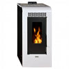 Estufa a pellets estanque Vulcano Silenzio – 9,2 Kw - Branco