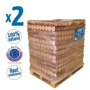 Holzbriketts WOODSTOCK – 104 Packungen mit je 5 Holzbriketts (2 Paletten)