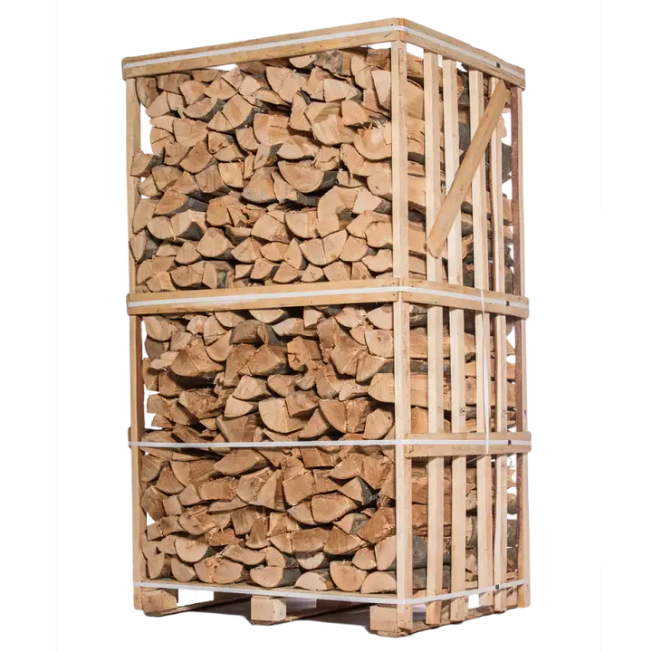 Brennholz 40 cm – Hartholz-Mix – Palette 2 m³ (ca. 3 Ster) – Trockenes Kaminholz