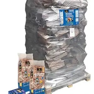 Woodstock Brennholz 40 cm – Laubhartholz auf Palette – Hochwertiges Kaminholz